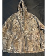 Realtree Camo Hunting Jacket Size L (42–44) Hooded Insulated Zip Front P... - $569.03 MXN