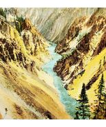 Grand Canyon Yellowstone National Park Postcard Great Falls c1920s Wyomi... - $461.10 MXN