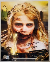 Addy Miller The Walking Dead 8x10 Teddy Bear Girl Beckett COA- FOIL 56/9... - £73.19 GBP