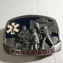 Paramedic Medical Belt Buckle Vintage  (Never Used) Silver/Red/Blue/Whit... - £20.57 GBP