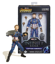 Marvel Legends Captain America Marvel Studios The Infinity Saga 6&quot; Figure MIB - £18.26 GBP