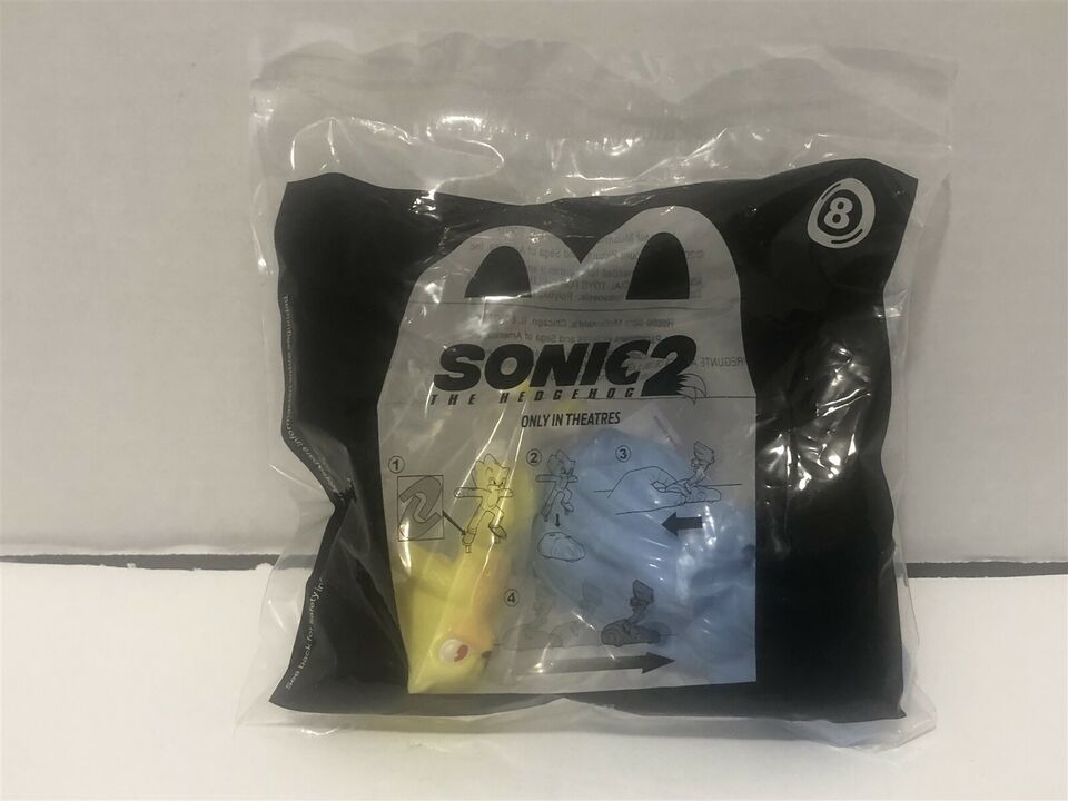 2022 McDonald's Happy Meal Toy Sonic The Hedgehog 2 - Toy #8 Super Sonic!! RARE - £6.31 GBP