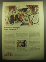 1957 Sucessful Farming Magazine Ad - when is a bartender not a bartender? - £14.76 GBP