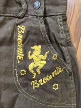 Vtg 1940s GSA Girl Scouts Brownie Uniform Screen Printed Cargo Pants 25” x 22” - £1,199.03 GBP