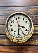 Vintage Marine Key Winding Original Vega Antique Ship Wall Clock Made in Poland - $336.60