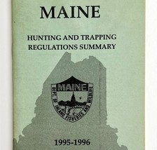 Maine 1995-96 Hunting &amp; Trapping Regulations Vintage 1st Printing Bookle... - $376.75 MXN