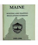 Maine 1995-96 Hunting &amp; Trapping Regulations Vintage 1st Printing Bookle... - $371.81 MXN