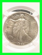 1944 Walking Liberty Half Dollar Coin - United States US Silver Graded NGC - UNC - £116.80 GBP