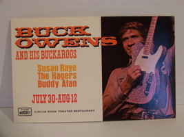 Buck Owens &amp; Buckaroos Susan Raye Hagers Postcard Nugget Circus Room Unposted - £9.19 GBP