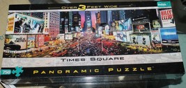 Panoramic Jigsaw Puzzle New York Times SQUARE 750 Piece Sealed 3&#39; long - £10.29 GBP