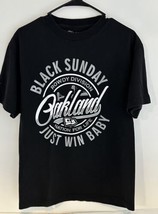 Oakland Raiders Black Sunday Rowdy Division Nation For Life Win Med T-shirt - £19.04 GBP