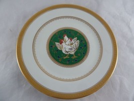 Vintage Mikasa 3rd day of christmas collector plate 3 French Hens 1999 Gold Trim - £13.36 GBP