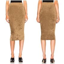 Helmut Lang Diana Knit Ribbed Chenille Pencil Skirt Woodland Brown S NWOT - €98,74 EUR