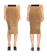 Helmut Lang Diana Knit Ribbed Chenille Pencil Skirt Woodland Brown S NWOT - €98,74 EUR