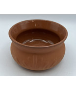Terra Cotta Bret Bortner Design Serving Bowl Design Glaze 4 Dia 3 Tall - £14.00 GBP