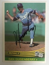 Dan Quisenberry (d. 2017) Signed Autographed 1998 Donruss Baseball Card ... - $39.99
