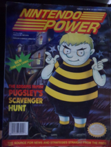 Nintendo Power Magazine Vol 45 Feb 1993 Pugsley w/ Star Fox Poster Addams Family - £15.44 GBP