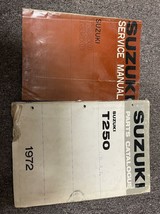 1972 1974 Suzuki T250 T350 Service Shop Manual &amp; 1972 T250 Parts Catalog... - $149.94