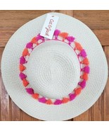 Girls&#39; Orange &amp; Pink Tassels Floppy Hat - Cat &amp; Jack™ Natural Color One ... - $42.10 CAD