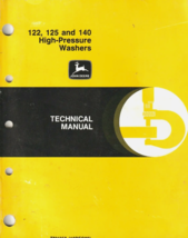 John Deere 122, 125 and 140 High-Pressure Washers Technical Manual TM135... - $5.99
