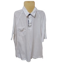 Arnold Palmer Shirt Mens XL Tall White Short Sleeve Polo Golf Activewear - £22.57 GBP