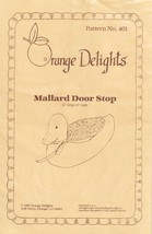 Orange Delights Sewing Pattern Mallard Door Stop 12 inches long 6 inches... - $12.19