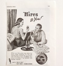 1947 Hires Root Beer Soda Pop Advertisement Vintage Hires To You Beverag... - €17,41 EUR
