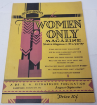 Dr. Richardson Women Only Magazine 1935 Health Happiness Prosperity Kans... - £14.34 GBP