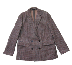 NWT Theory Piazza Jacket in Walden Tweed Double Breasted Jacquard Blazer 10 - £116.10 GBP
