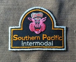 Vintage Southern Pacific Intermodal Railroad Patch 1980s Pink Pig Variant Unused - £9.90 GBP