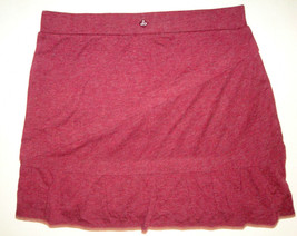 Womens New S NWT Prana Leah Red Burgundy Skirt Wool Blend Ruffle  - £78.97 GBP