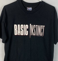 Vintage Basic Instinct T Shirt 1992 Single Stitch Movie Promo Tee Large USA 90s - £157.31 GBP