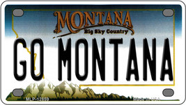 Go Montana Novelty Mini Metal License Plate Tag - £11.76 GBP