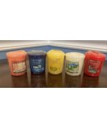 Lot Of 5 Yankee Candle Votives Some RETIRED Scents &amp; others 1.75 oz each - $29.69