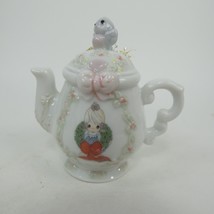 1994 Precious Moments Tea Pot Hanging Ornament Porcelain 3&quot; 340324L Enesco FAJEF - £7.07 GBP