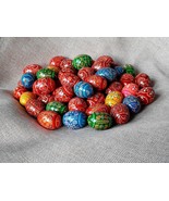 Set of 10 Small Easter Wooden eggs Pysanky Pysanka Handmade Gift Present... - £7.76 GBP