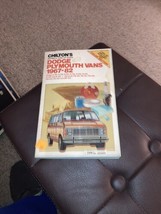 Chilton&#39;s Dodge Plymouth Vans 1967-82 Repair &amp; Tune Up Guide #6934 - £8.18 GBP
