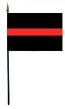Thin Red Line Flag - 4x6 Inch 12 Pack - £19.97 GBP