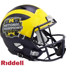 *Sale* Michigan Wolverines Champs Full Size Speed Replica Ncaa Football Helmet! - £150.60 GBP
