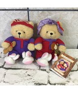 Hallmark Plush Teddy Bears Storybook Friends Hunky And Dorie By Crayola - £15.52 GBP