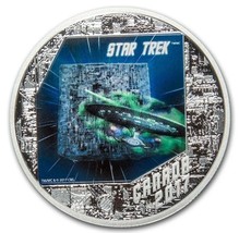 1 Oz Silver Coin 2017 $20 Canada Color Proof Star Trek: The Borg w/Borg Cube Box - £81.91 GBP
