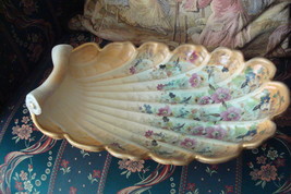 Abingdon Pottery USA Handpainted Large Console Shell Plate or Dish ORIGINAL - £79.17 GBP