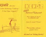 Keno&#39;s Barbecue &amp; Restaurant Menu Seguin @ Hwy 81 New Braunfels Texas 1994 - £9.49 GBP