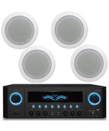 Tpro 2-Ch 1000W Bluetooth Home Receiver Plus (Qty 4) In-Ceiling Stereo S... - €209,90 EUR