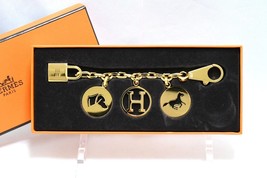 Hermes Gold Breloque Olga bag charm amulette Cadena berloque Excellent -... - $6,236.21