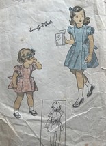 Vtg 1950s DuBarry Girl Dress SEWING PATTERN Girl 6 Sweet Pageant - $16.78