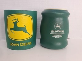 2 John Deere Rubber Beer Can Koozie Cooler Soda Holder Deer Logo - £13.33 GBP