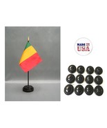 Made in The USA!! Box of 12 Mali 4&quot;x6&quot; Miniature Desk &amp; Table Flags Incl... - $46.14 CAD
