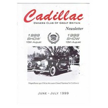 Cadillac Owners Club of GB Newsletter Magazine June/July 1999 mbox2814 - £3.92 GBP
