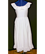 Maurices white lined smocked eyelet sleeveless scoop neck midi dress siz... - €12,69 EUR